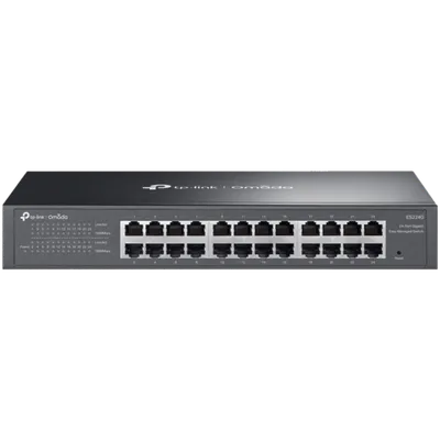 TP-Link ES224G Omada 24-Port Gigabit Easy Managed Switch,24x Gigabit RJ45 Ports, 1U 13-inch Rack-mountable Steel Case