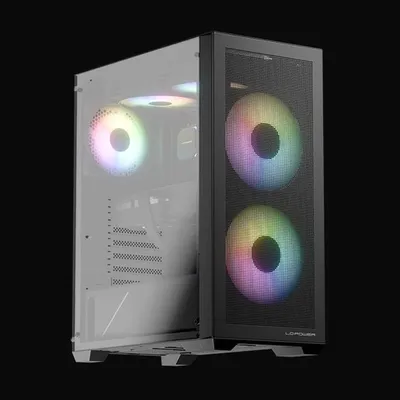 LC-POWER kućište Gaming 717B Meshwork L Dark,2x 140mm fan, 1x 120 mm fan