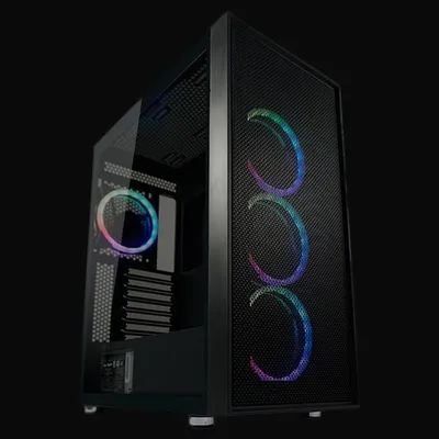 LC-POWER kućište Gaming 802B 4x 120mm RGB fans Black Wanderer X ATX gaming case