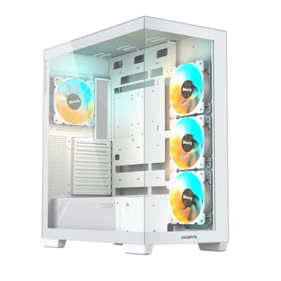 GIGABYTE kućište C500 Panoramic Stealt  Mid-tower, ATX, 4x ARGB fans White