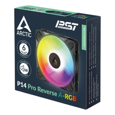 ARCTIC P14 Pro Reverse A-RGB PWM Fan with Cable Splitter