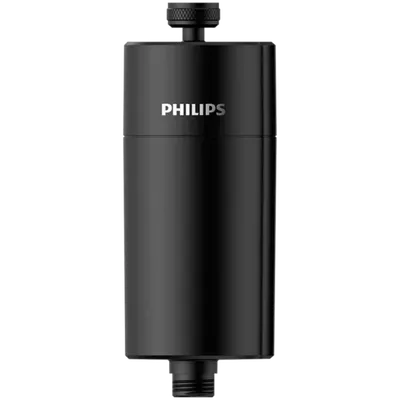 Philips filter za tuš AWP1775BK – protiv kamenca i hlora, crni, 50.000 L