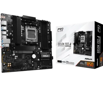 ASROCK matična ploča B850M PRO-A4xDDR5, 3xM.2, 4xSATA, 17xUSBHDMI, DP, RAID, Micro ATX