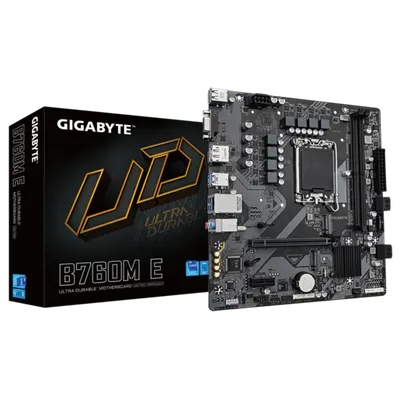 GIGABYTE matična ploča B760M ELGA1700, 2xDDR5, 2xM.2, 4xSATA 6xUSB, VGA, HDMI, DP, mATX