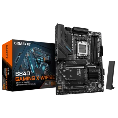 GIGABYTE matična ploča B840 GAMING X WF6E AM5, 4x DDR5, 3x M.2, 4x SATA 8xUSB, 1x HDMI, 1x DP, ATX