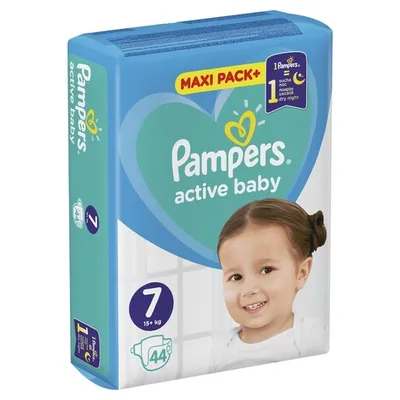 Pampers Active Baby pelene veličina 7 Maxi Pack 44 kom (15+ kg)
