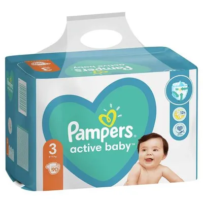 Pampers pelene veličina 3 (Midi) Giant Pack 90 kom (6–10 kg)