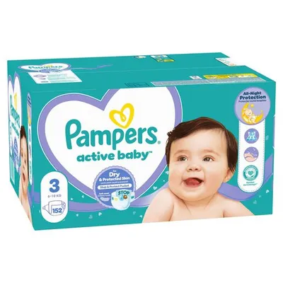 Pampers pelene veličina 3 (Midi) Mega Box 152 kom (6–10 kg)