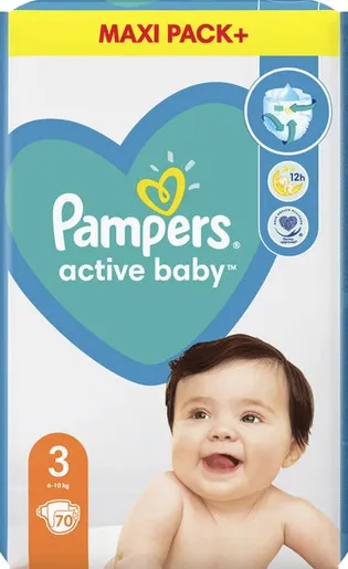 Pampers pelene veličina 3 (Midi) Jumbo Pack 70 kom (6–10 kg)