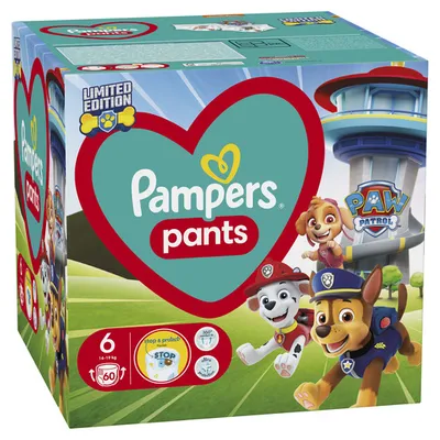Pampers Pants Paw Patrol pelene gaćice veličina 6 (Extra Large) 60 kom (13–19 kg)