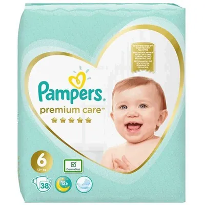 Pampers Premium Care pelene veličina 6 (Extra Large) 38 kom (15+ kg)