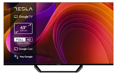 TESLA LED televizor 43E655BFS , HD Ready, Smart TV, Google, Crni