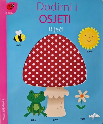 Dodirni i osjeti - Riječi - interaktivna knjiga za djecu