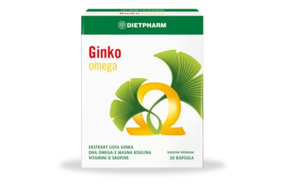 Dietpharm Ginko Omega – kapsule za koncentraciju i cirkulaciju, 30 kom