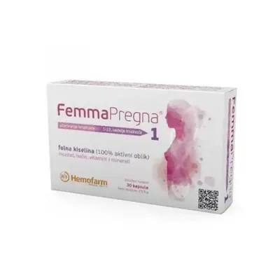 Femma Pregna 1 kapsule a30 – podrška u ranoj trudnoći