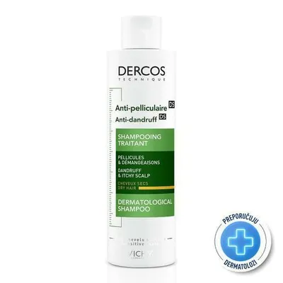 Vichy Dercos šampon protiv peruti za suhu kosu 200 ml