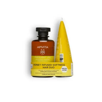 Apivita set sampon za svakodnevno pranje 250 ml + regenerator 150 ml