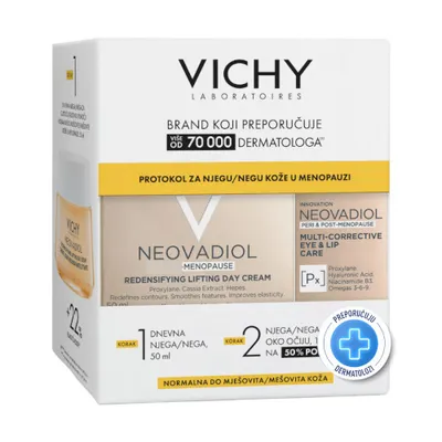 Vichy Neovadiol Menopause set: krema 50 ml + krema za područje oko očiju 15 ml (normalna/mješovita koža)
