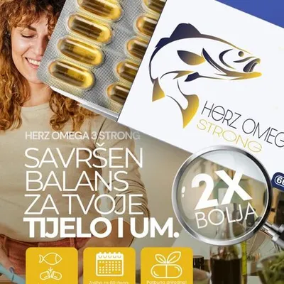 Herz Omega 3 Strong – kapsule, 60 kom