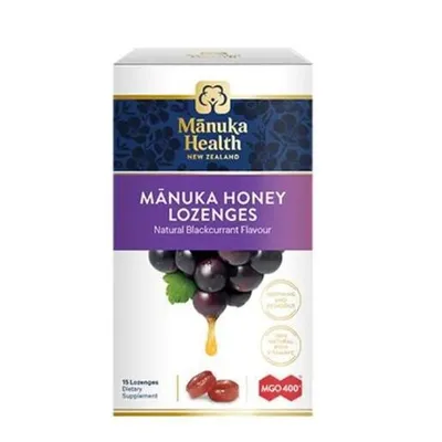 Manuka pastile s okusom crne ribizle – umirivanje grla