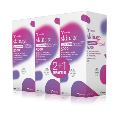 Skinage collagen advanced 500 2+1 gratis