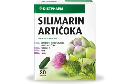 Dietpharm Silimarin + artičoka – kapsule za jetru, 30 kom