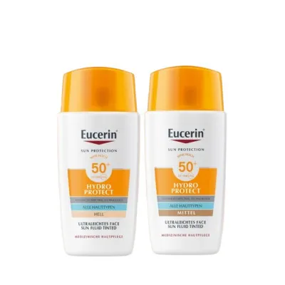 Eucerin Sun Hydro Protect tonirani fluid SPF50 svijetla nijansa 50 ml