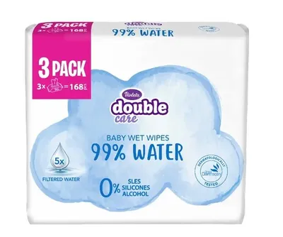 Violeta Baby Water Care vlažne maramice 99% voda 3x56 kom (168 kom)