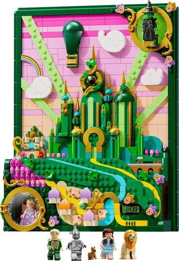 LEGO® Wicked Smaragdni grad – umjetnost zidova 75685