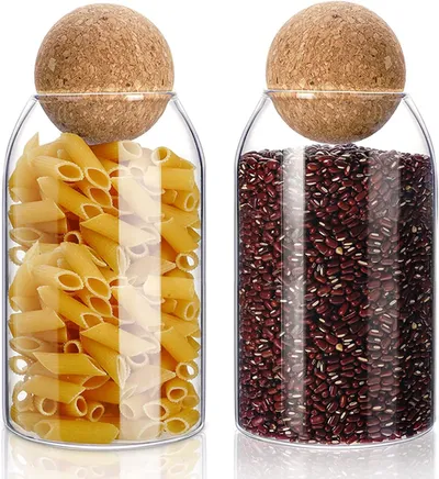 Staklena posuda sa kuglom za pohranu 700 ml