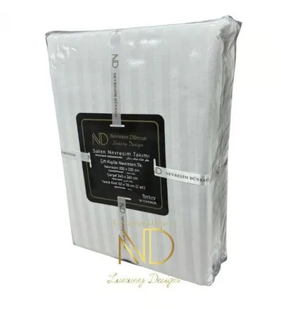 Jednokrevetna posteljina ND Bijela 200x220 cm – Micro Saten
