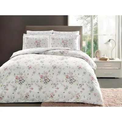 Dupla posteljina TAC Family Claudine V1-Lila 160x220 cm – Saten Digital 100% pamuk (Family Set)