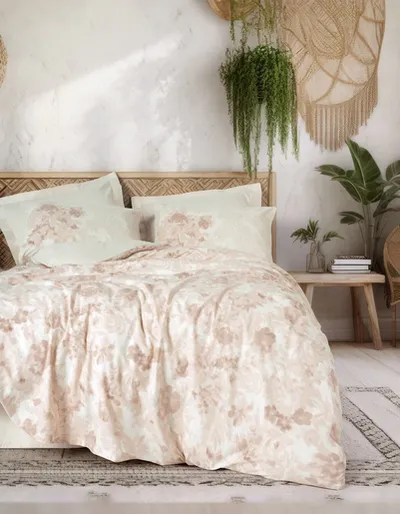 Jednokrevetna posteljina Dual Vestige Bey 160x220 cm – Ranforce 100% pamuk