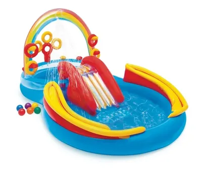 INTEX Rainbow Ring centar za igru, 297x193x135 cm 57453NP