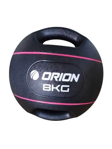 ORION medicinska lopta s hvatom PRO 8 kg crna