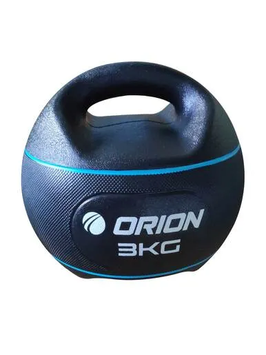 ORION medicinska lopta s hvatom PRO 3 kg crna
