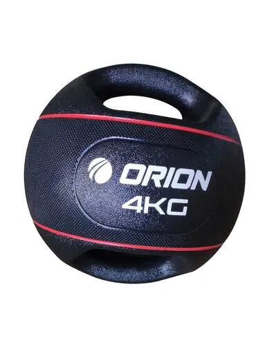 ORION medicinska lopta s hvatom PRO 4 kg crna