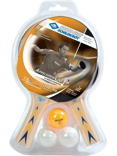 DONIC Appelgren 300 set za stolni tenis 2 reketa + 3 loptice