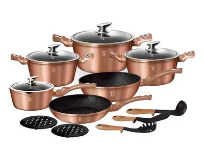 Berlinger Haus set posuđa i kuhinjskih pomagala 15/1 Rose Gold Collection – BH/1224