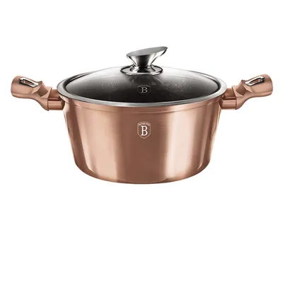 Berlinger Haus šerpa s poklopcem 28 cm 6.1 LRose Gold Collection – BH/1516