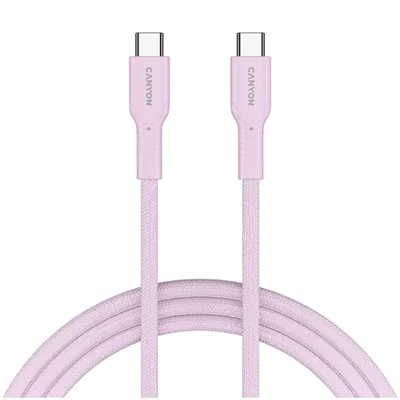 CANYON kabel  60CL C-C 60W COLOR Braided 1m Pink