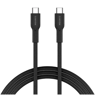 CANYON kabel  60CL C-C 60W COLOR Braided 1m Black