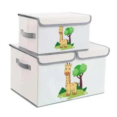 KINDER HOME set kutija za odlaganje 2 kom ŽIRAFE za igračke
