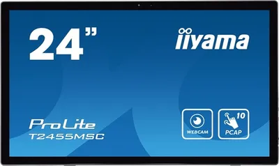 iiyama monitor T2455MSC-B1, 23.8" FHD IPS Touch, 5ms, 400 nits, HDMI, DP, USB, zvučnici, VESA