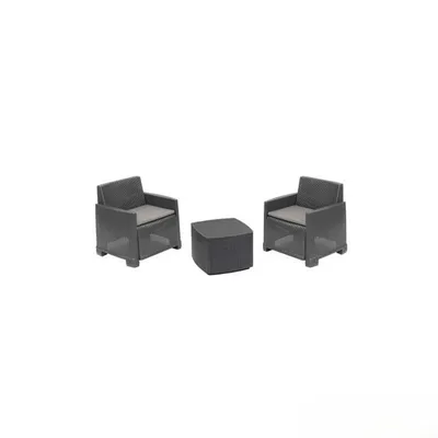 Green Bay vrtni set Idro s jastucima – 2 fotelje + stol
