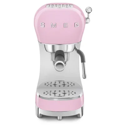 Smeg aparat za espresso kafu ECF02PKEU, ručni, rozi