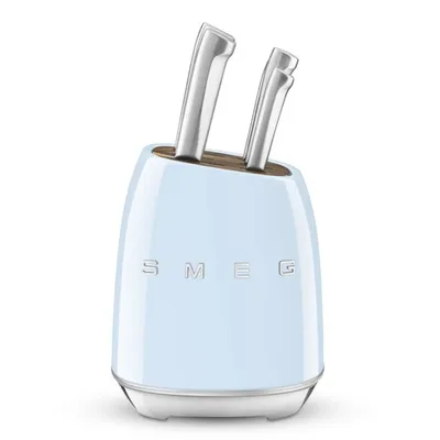 Smeg set noževa u bloku KBSF02PB, pastelno plavi