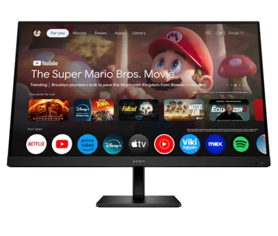 HP OMEN Monitor 32x, 31.5" 4K UHD IPS, 144Hz, 1ms, FreeSync, HDR400, Smart, Anti-Glare, USB-C, USB, LAN, VESA