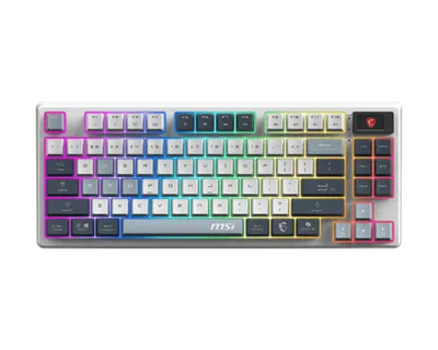 MSI Forge GK600 TKL Bežična Gaming Tastatura Wireless Sky US, mehanička, hot-swap, PBT, LCD zaslon