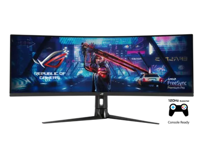 ASUS ROG Strix XG49VQ gaming monitor, 49", 3840x1080, VA, Curved, FreeSync Premium Pro, DisplayHDR 400, HDMI, DP, 144Hz, 4ms